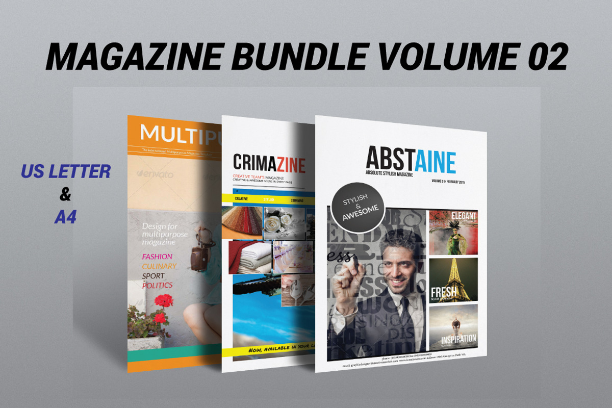 Magazine Bundle Vol. 02, a Magazine Template by GreenDesign