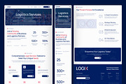 Logix - Logistic Website UI, an UI Kit Template by peterdraw (Thumbnail 4 of 7)