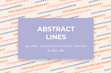 Abstract Lines Vector Set
