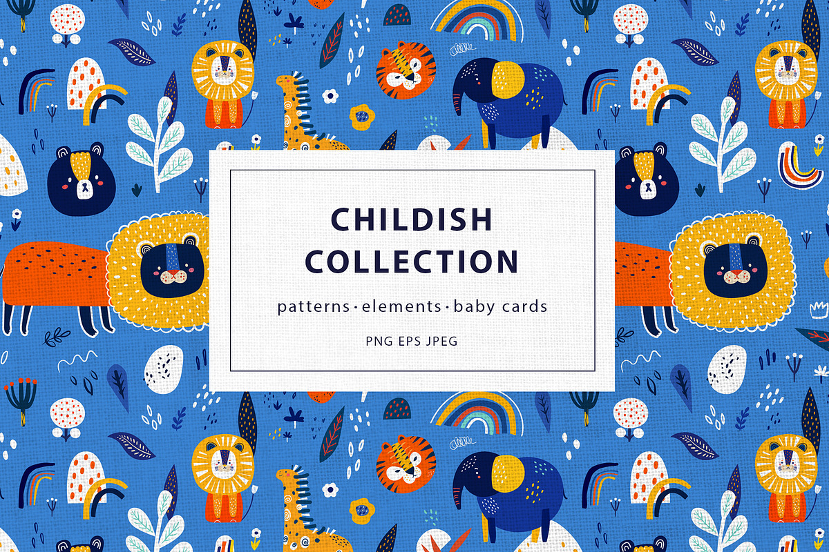 Childish collection, an Animal Illustration by MoleskoStudio (Photo 1 of 21)