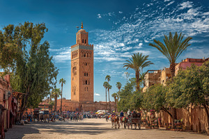 Koutoubia Mosque Marrakesh Morocco h, a Photo by Pixeness Studio