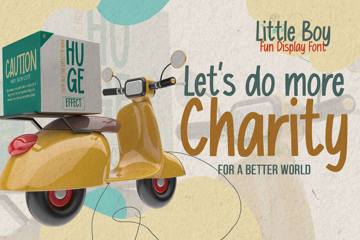 Little Boy - Fun Display Font, a Font by Gassstype (Photo 2 of 8)