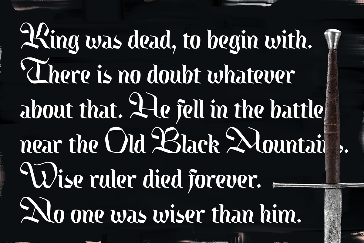 Kingfall typeface, a Handwritten Font by Michael Rafailyk (Photo 2 of 13)