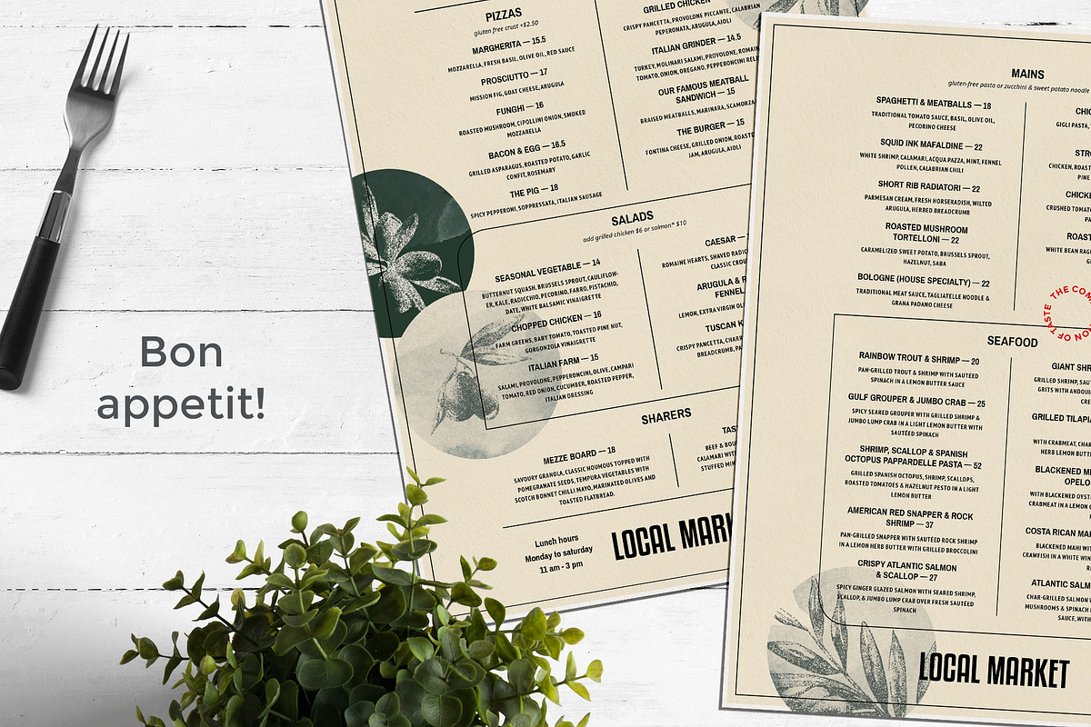 Restaurant Menu, a Brochure Template by BigWeek (Photo 4 of 4)