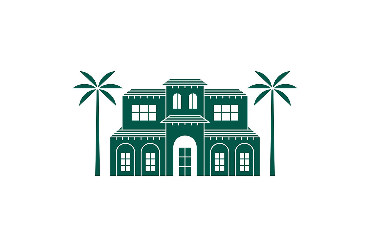 Mediterranean House Illustration, an Illustration by Buqancreative