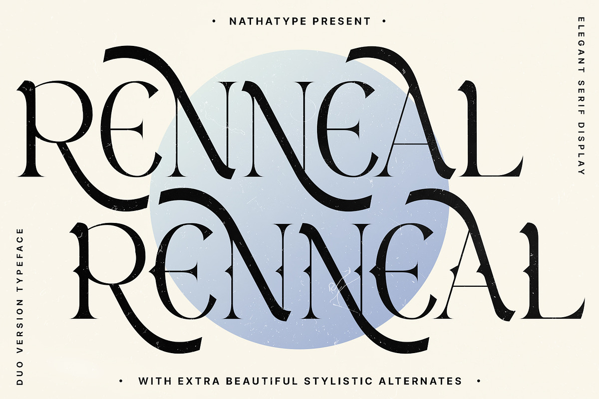 Renneal, a Serif Font by Nathatype (Photo 1 of 11)