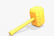 Thor Hammer Low Poly PBR, an Object 3D Model by Daniel Mikulik (Thumbnail 4 of 8)