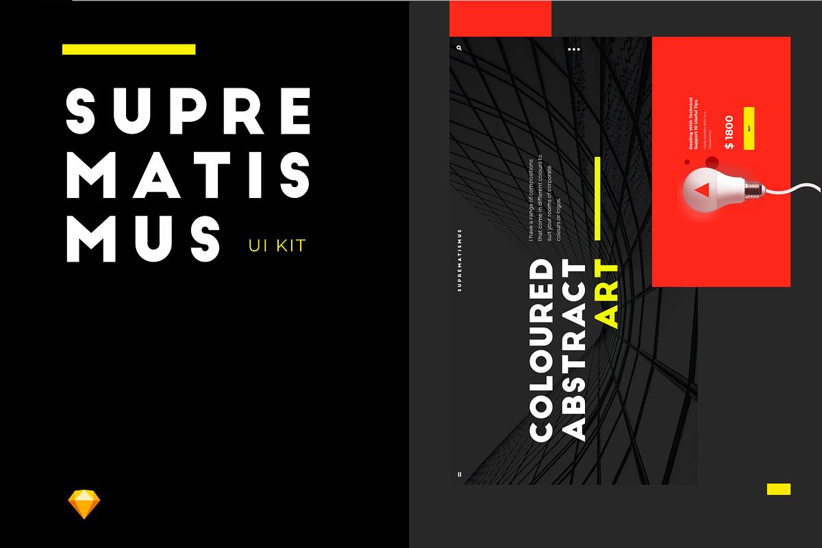 SUPREMATISMUS, an UI Kit Template by kohalov (Photo 1 of 6)