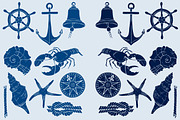 Hand drawn nautical set, an Illustration by Aglia ART (Thumbnail 4 of 6)