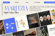 Maritzia, Canva Brand Kit & Template, a Social Media Template by Stay Cool Creative Studio (Thumbnail 10 of 10)