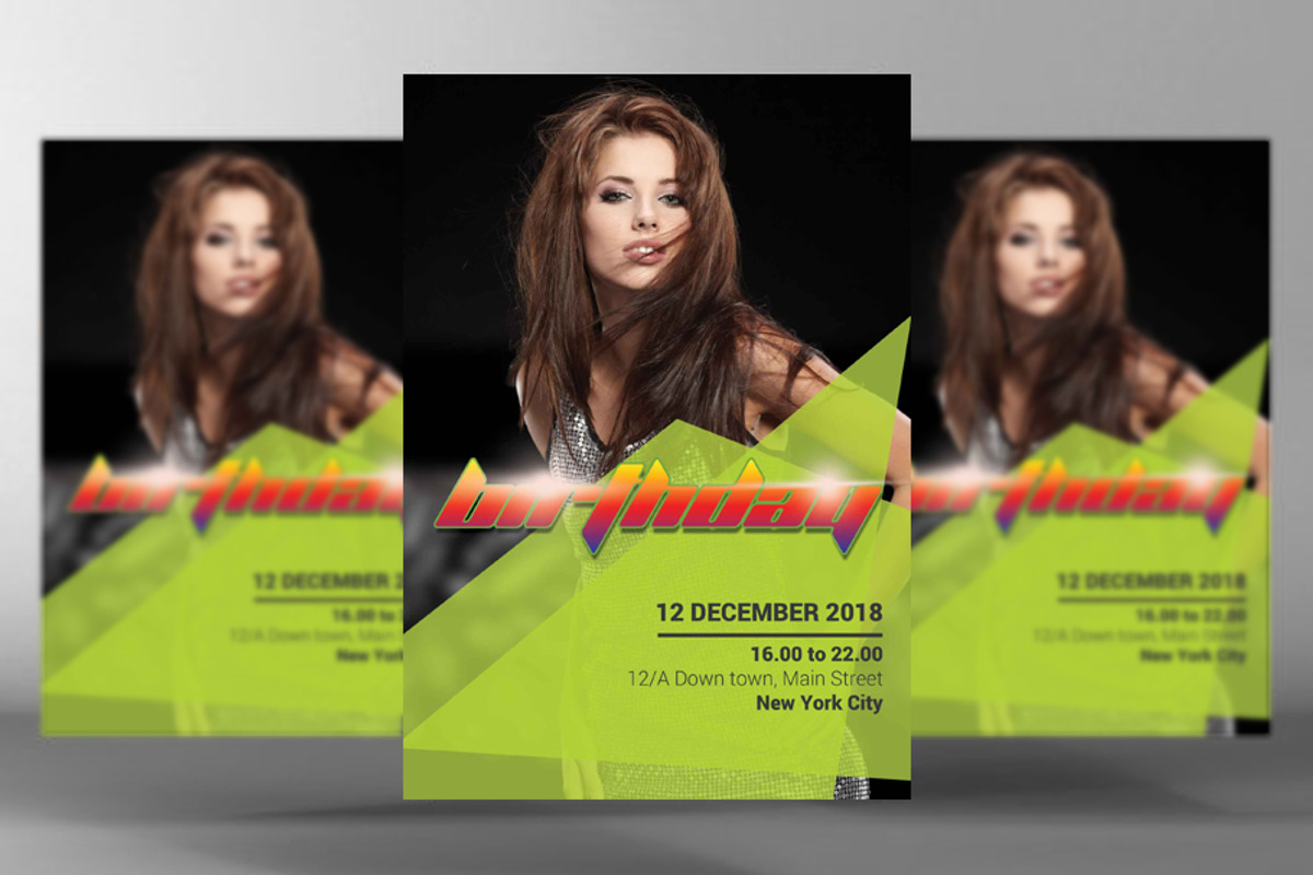 Birthday Flyer, a Flyer Template by PenciGraphics (Photo 1 of 2)