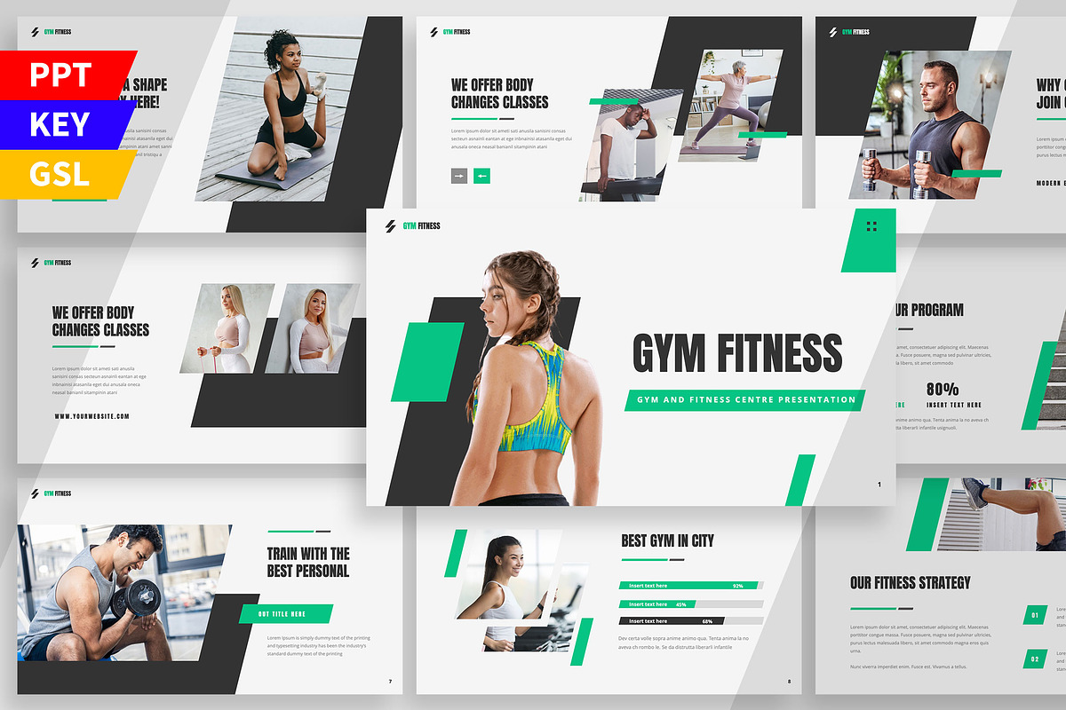 Fitness Gym - Presentation, a Presentation Template by Haidezign (Photo 1 of 4)