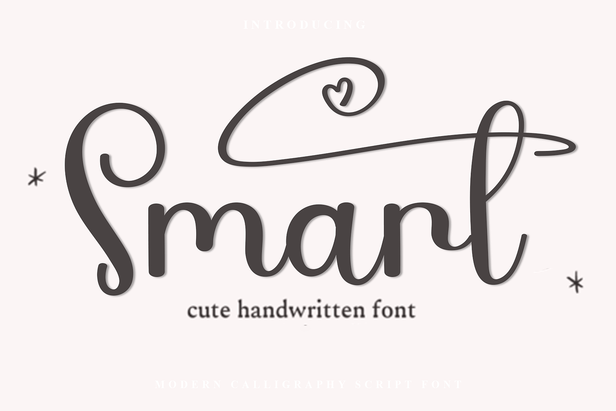 Smart, a Handwritten Font by InermediaSTUDIO (Photo 1 of 8)