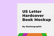 US Letter Hardcover Book Mockup, a Books & Magazine Mockup by Illusiongraphic (Thumbnail 17 of 29)