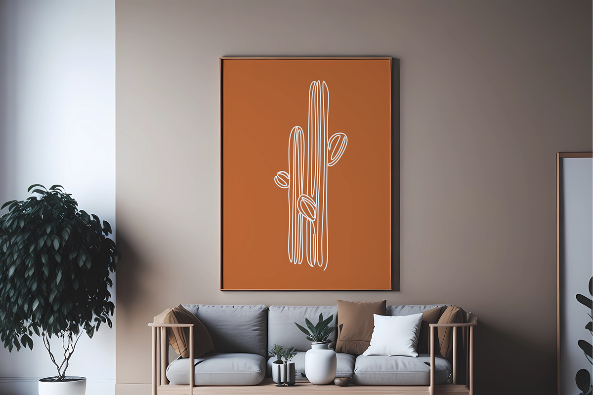 Modern Room Frame Mockup, a Print Template by Ali's Designs (Photo 4 of 4)