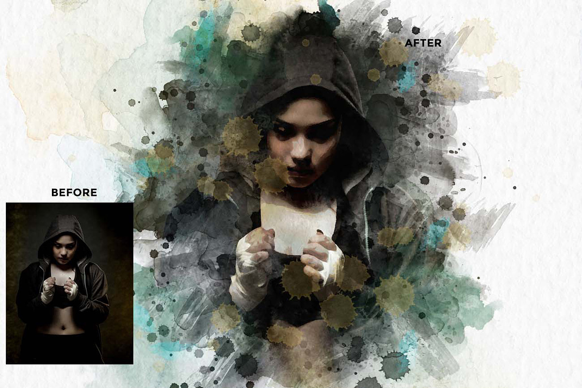 Classic Watercolor FX — Ps Action, an Action Add-On by Studio Retouch (Photo 11 of 12)