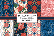 Boho Pattern Bundle - Indian Chintz, a Pattern Graphic by RachelStudio (Thumbnail 1 of 10)