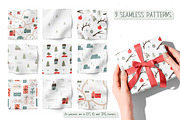 Textured winter clipart & patterns, a Seasonal Illustration by Valerie (Thumbnail 5 of 11)