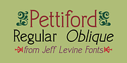 Pettiford JNL, a Font by Jeff Levine Fonts (Thumbnail 1 of 5)