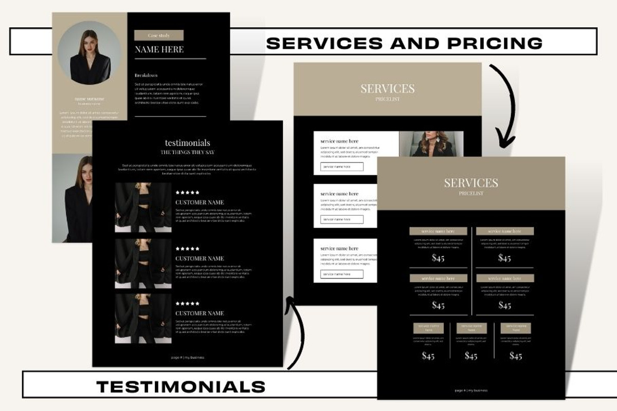 Pricing Guide - Noir Luxe, a Templates & Theme by Freedom Business Shop (Photo 5 of 11)