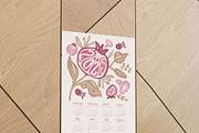 Pomegranate 2025 Calendar Printable, a Poster Template by Anis Illustration (Thumbnail 3 of 7)