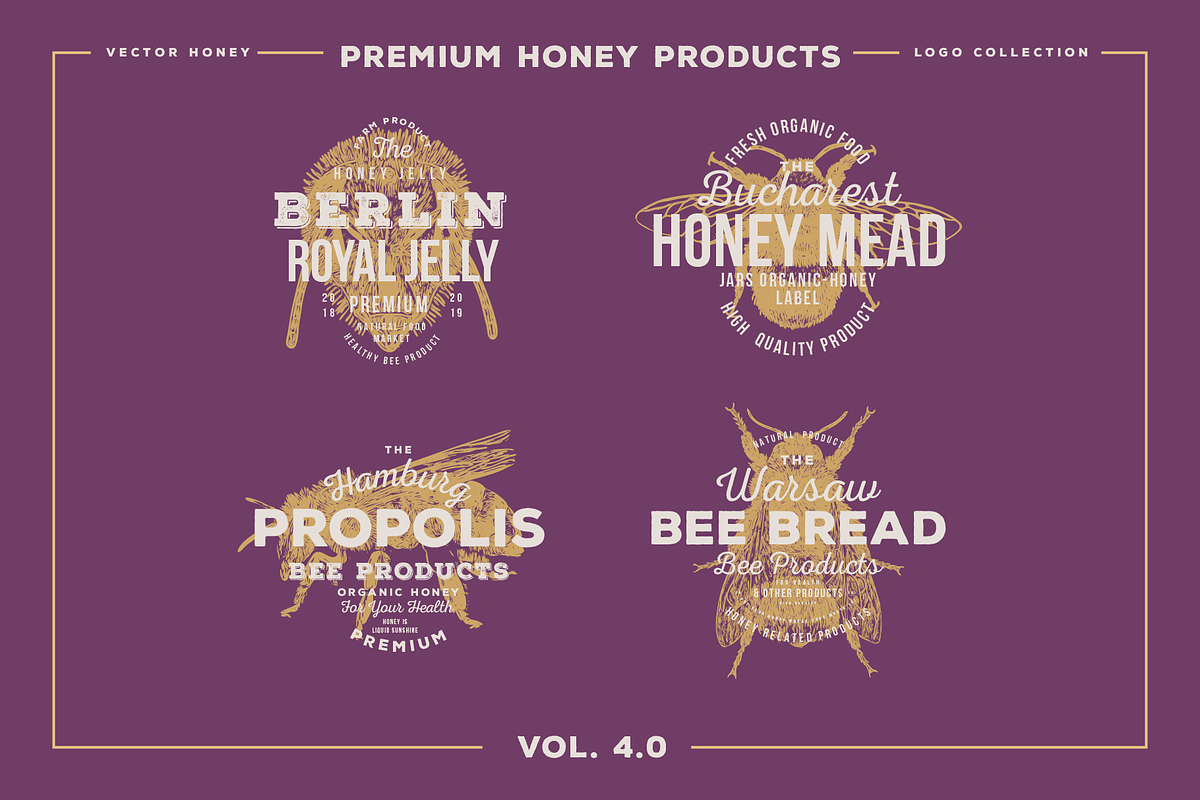 HAND DRAWN VINTAGE EMBLEMS VOLUME 4, a Branding & Logo Template by pawellpi (Photo 5 of 15)