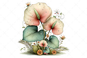 Tropical Whimsical Flowers Clipart, an Illustration by Craft Nest (Thumbnail 11 of 12)