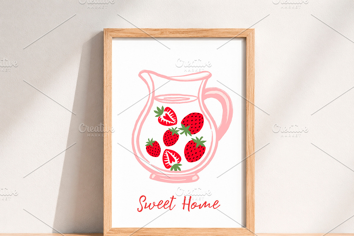 Hand Painted Strawberry Clipart PNG, an Object Illustration by PatternPalette (Photo 4 of 7)