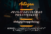Antagon Brush Script Font, a Script Font by RantautypeStudio (Thumbnail 14 of 15)
