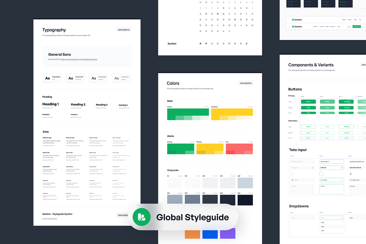 Salesline - Sales Analytic Dashboard, an UI Kit Template by Unpixel Design (Photo 4 of 5)