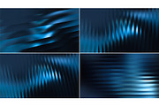 Set of Blue Glass Backgrounds, a Background Graphic by BazziBa♥ (Thumbnail 2 of 3)