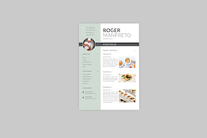 Roger Food Resume Designer