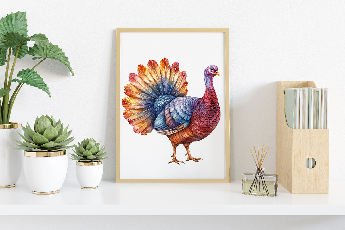 Thanksgiving Turkey Clipart, an Illustration by Canvas Craft (Photo 7 of 8)