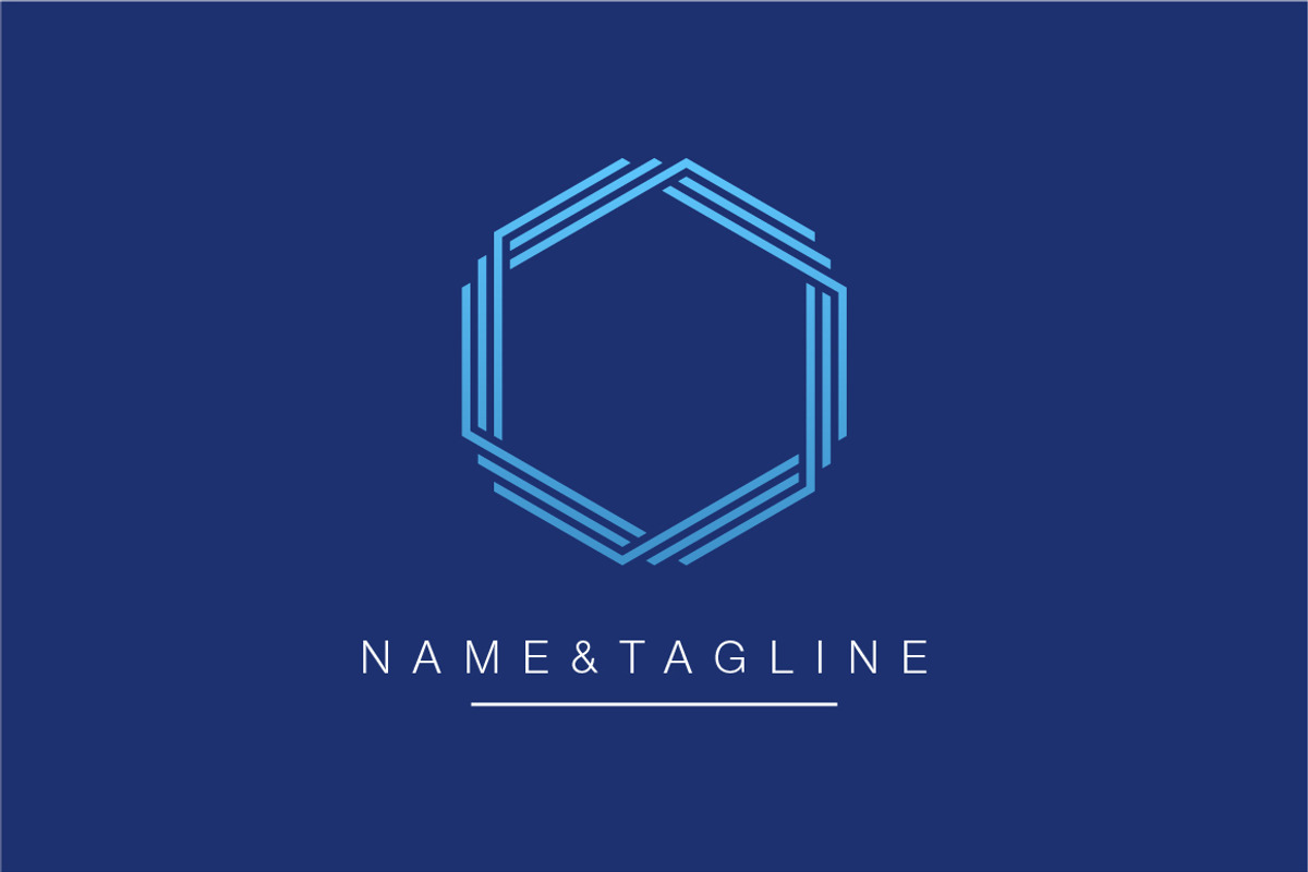 Hexagon Monogram Logo Template, a Branding & Logo Template by WORAKAMON Design Studio (Photo 3 of 5)
