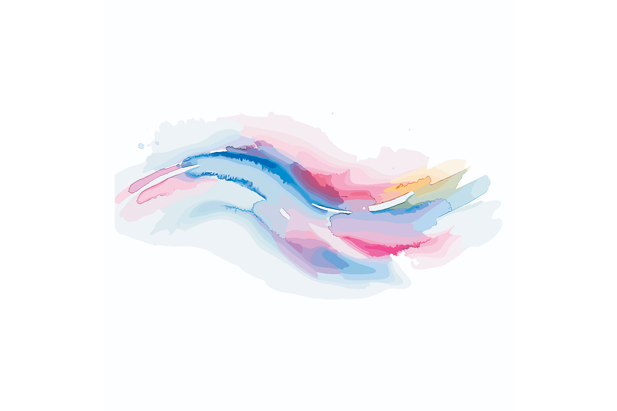 Abstract Watercolor Brush Strokes, a Decorative Illustration by Designer_Momina (Photo 11 of 11)