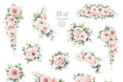Dusty Pink & Green Watercolor, an Object Illustration by Elena Medvedeva (Thumbnail 4 of 10)