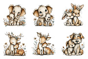 Whimsical Father's Day Animals PNG, an Illustration by SinaCreation (Thumbnail 3 of 9)