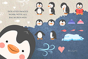 Penguins | Cute Vector Clip Art, an Animal Illustration by Jen Digital Art (Thumbnail 4 of 4)
