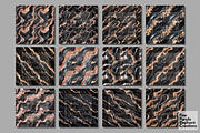 Black Rose Gold Marble Texture, a Pattern Graphic by Fine Purple Elephant (Thumbnail 5 of 5)
