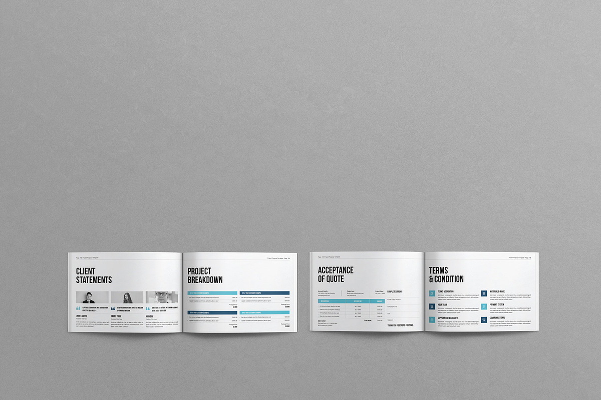 Project Proposal Template Landscape, a Brochure Template by Work-Envance (Photo 8 of 8)