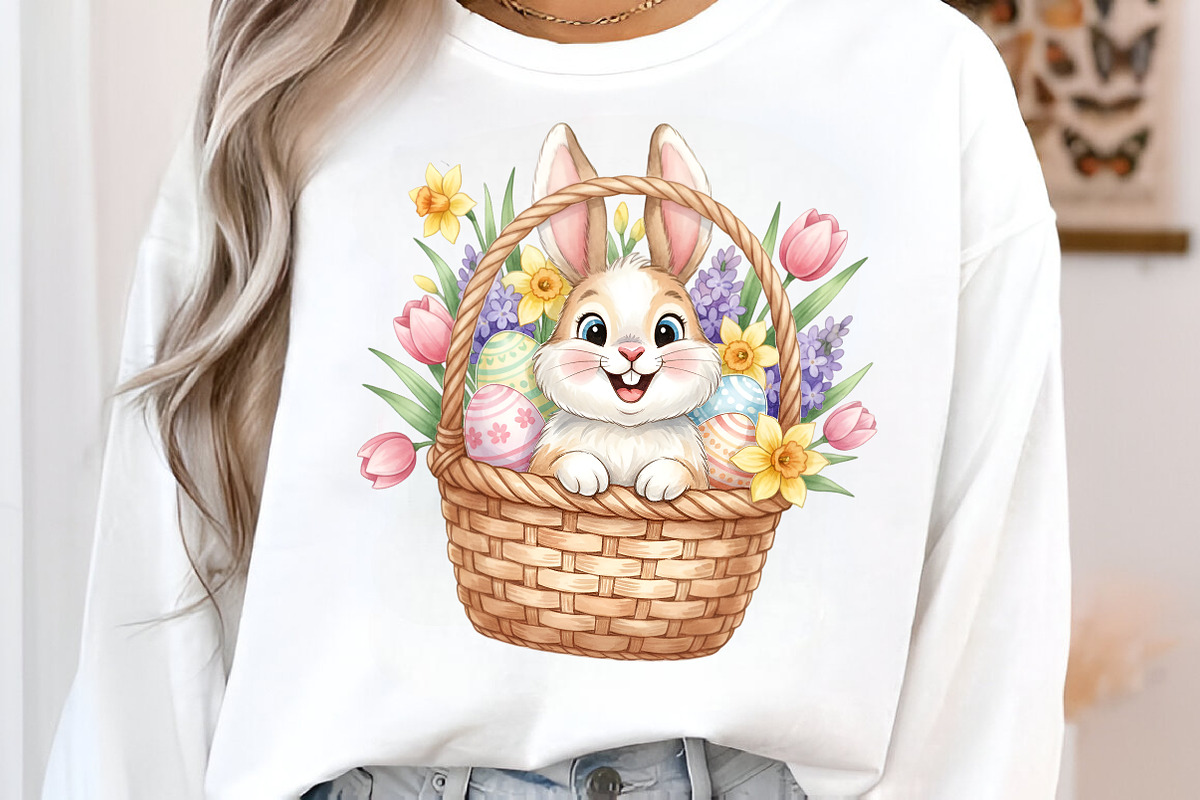 Easter Basket Clipart PNG Bundle, an Illustration by SinaCreation (Photo 6 of 11)