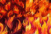 20 Seamless Fire! Fire! Patterns, a Pattern Graphic by Nordic Design (Thumbnail 5 of 9)