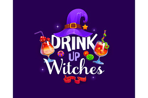 Halloween quote drink up witches