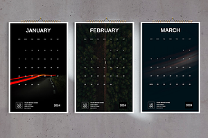 Dark Melancholia Wall Calendar 2024