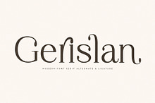 Gerislan Modern Font Serif
