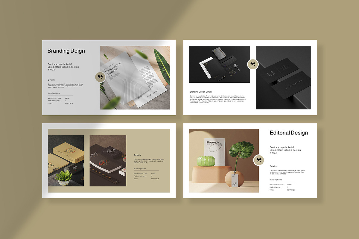 Brand Portfolio PowerPoint Template preview 5