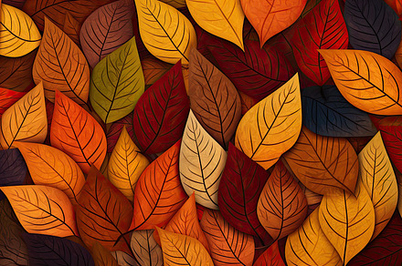 Autumn leaves isolated on black background. Collection of fall l, a Holiday Photo by José Manuel Gelpi