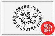 FORGED - Font and Illustration Pack, a Handwritten Font by Mark Richardson (Thumbnail 1 of 5)
