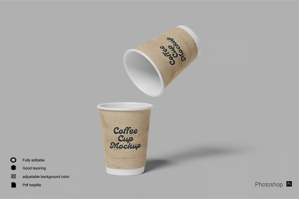 Coffee Cup Mockup, a Cups & Container Mockup by zpackcreative (Photo 1 of 5)