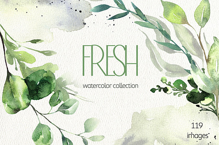 watercolor Leaves Collection